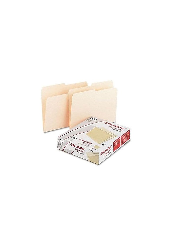 Pendaflex Essentials Manila File Folders with Top Tab - Letter Size, 100 Count - Image 3